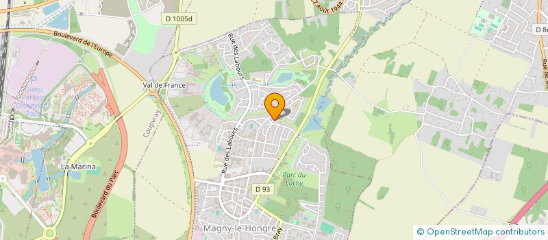 localisation de l'entreprise MADAME MAGALY FENET  MAGNY-LE-HONGRE