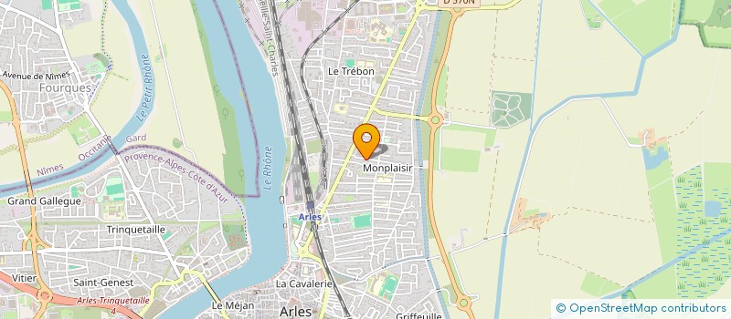 localisation de l'entreprise MADAME MAGALY GALLERON à ARLES