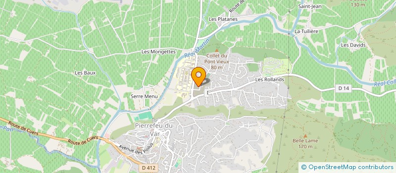 localisation de l'entreprise MADAME MAGALY HAMEL  PIERREFEU-DU-VAR