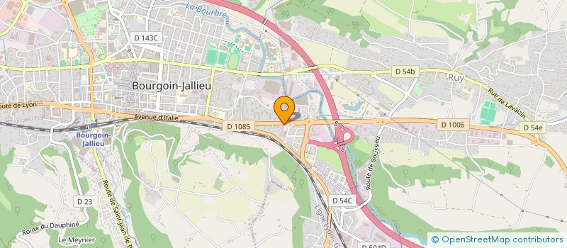 localisation de l'entreprise MADAME MAGALY JOURDAN  BOURGOIN-JALLIEU