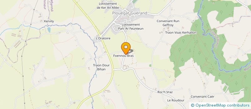 localisation de l'entreprise MADAME MAGALY LOUSSAUT  PLOUEGAT-GUERAND