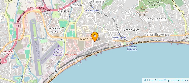 localisation de l'entreprise MADAME MAGALY MONTARON à CANNES