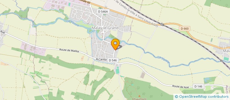 localisation de l'entreprise MADAME MAGALY NOURRY  MALAY-LE-GRAND
