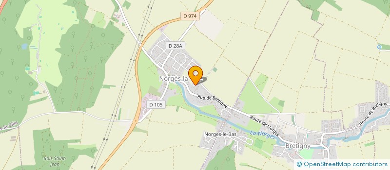 localisation de l'entreprise MADAME MAGALY POINSOT  NORGES-LA-VILLE