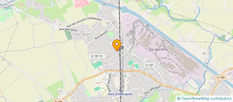 localisation de l'entreprise MADAME MAGALY VIROULAUD  ISBERGUES