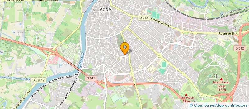 localisation de l'entreprise MADAME MAGATTE SAMB  AGDE