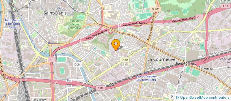 localisation de l'entreprise MADAME MAGBE CAMARA à LA COURNEUVE