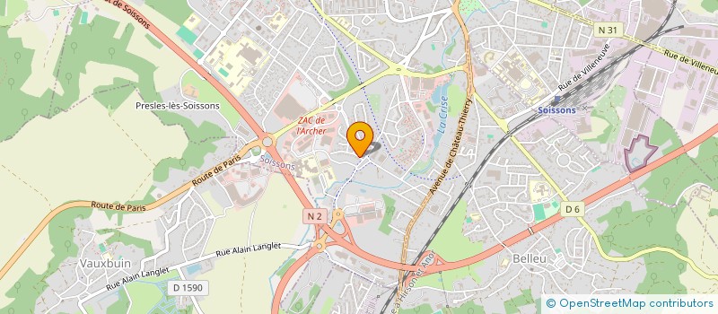 localisation de l'entreprise MADAME MAGDA AMARDJIA  SOISSONS