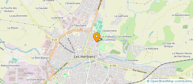 localisation de l'entreprise MADAME MAGDA AUDUREAU à LES HERBIERS