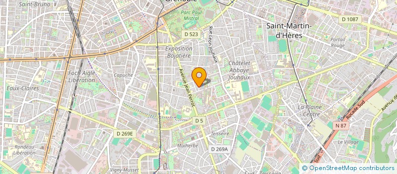 localisation de l'entreprise MADAME MAGDA BENSEMIRA  GRENOBLE