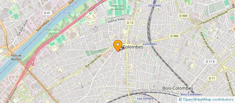 localisation de l'entreprise MADAME MAGDA ZERGUIT à COLOMBES