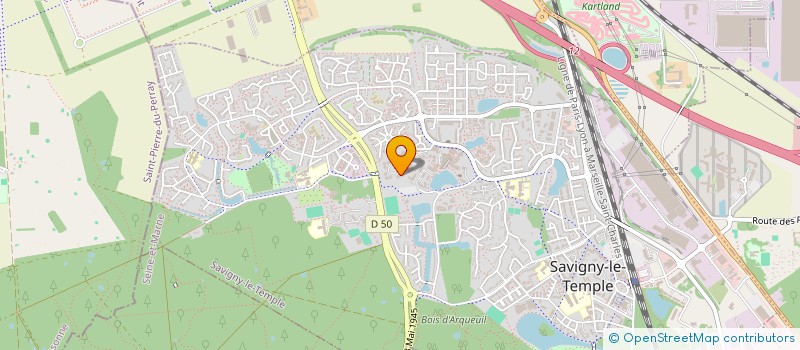 localisation de l'entreprise MADAME MAGDALA BRICE  SAVIGNY-LE-TEMPLE