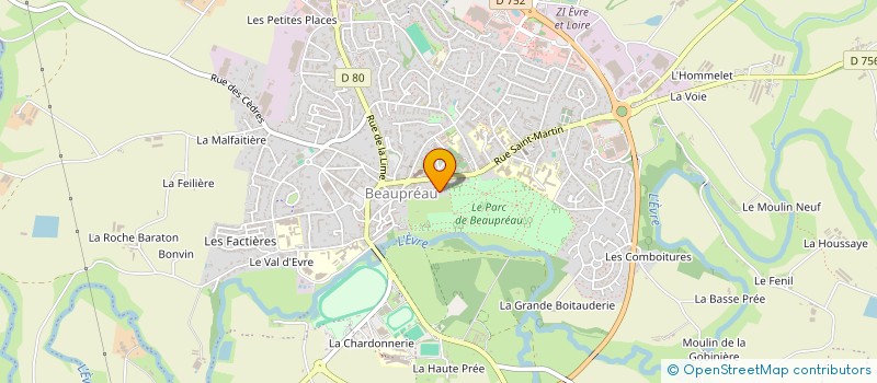 localisation de l'entreprise MADAME MAGDALEN ZAKRZEWSKA  BEAUPREAU-EN-MAUGES