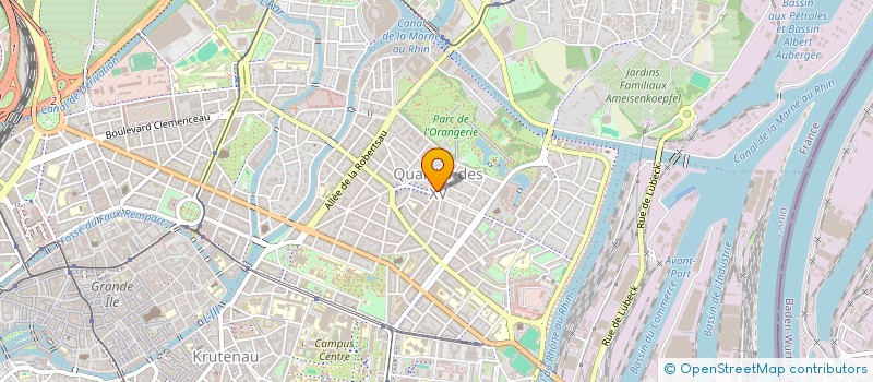localisation de l'entreprise MADAME MAGDALENA BELZ à STRASBOURG