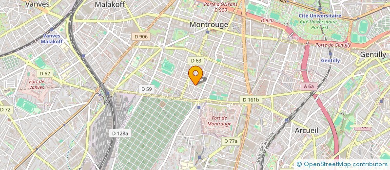 localisation de l'entreprise MADAME MAGDALENA HNAT  MONTROUGE