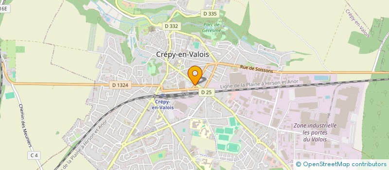 localisation de l'entreprise MADAME MAGDALENA JASINSKA  CREPY EN VALOIS