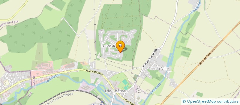 localisation de l'entreprise MADAME MAGDALENA JAWORSKA  TRIE-CHATEAU