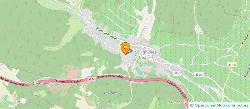 localisation de l'entreprise MADAME MAGDALENA KOBRYNOWICZ  SAVIGNY-LES-BEAUNE