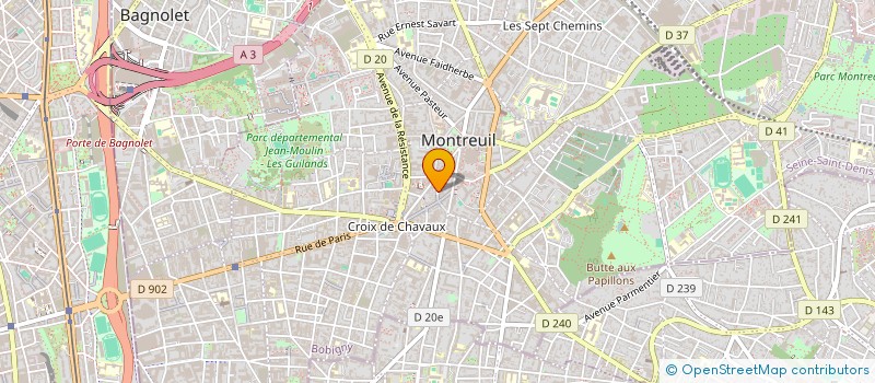 localisation de l'entreprise MADAME MAGDALENA LAMRI à MONTREUIL