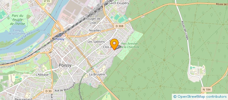 localisation de l'entreprise MADAME MAGDALENA LIBERA  POISSY