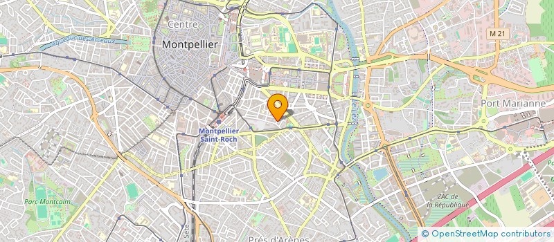 localisation de l'entreprise MADAME MAGDALENA MALFRAY  MONTPELLIER