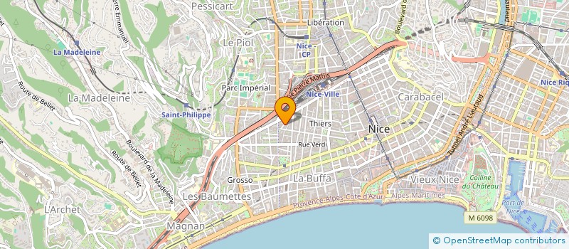 localisation de l'entreprise MADAME MAGDALENA MARIN  NICE