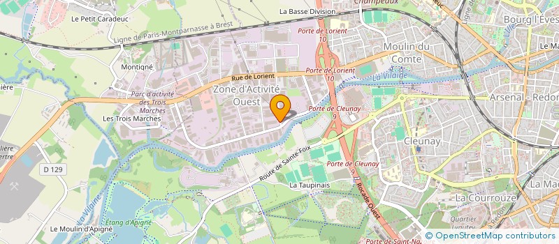 localisation de l'entreprise MADAME MAGDALENA MROWIEC  RENNES