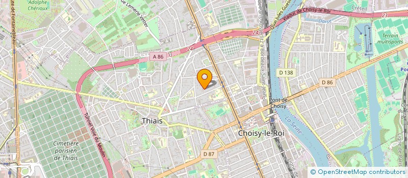 localisation de l'entreprise MADAME MAGDALENA WINIARCZYK  THIAIS