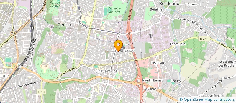 localisation de l'entreprise MADAME MAGDALENE OFOSU  CENON