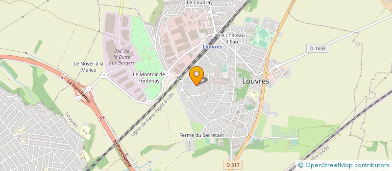 localisation de l'entreprise MADAME MAGDALLENA DENIS  LOUVRES