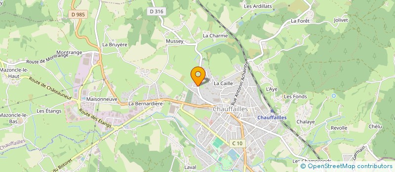 localisation de l'entreprise MADAME MAGDELEINE BUTHAUD  CHAUFFAILLES