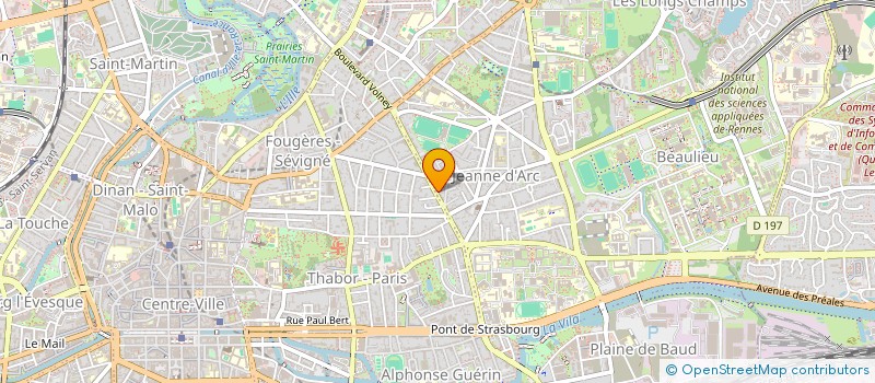 localisation de l'entreprise MADAME MAGDELEINE HUTIN  RENNES