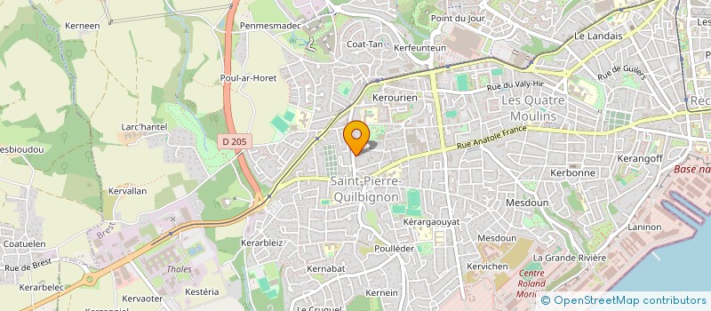 localisation de l'entreprise MADAME MAGDELEINE LE ROUX à BREST