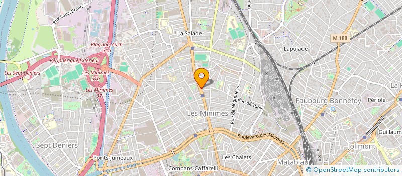 localisation de l'entreprise MADAME MAGDELYNE TOUSSAINT  TOULOUSE