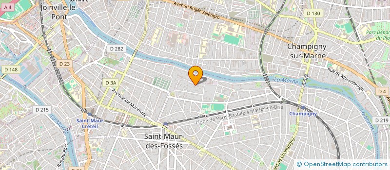 localisation de l'entreprise MADAME MAGDOLINE HAMADI à SAINT-MAUR-DES-FOSSES