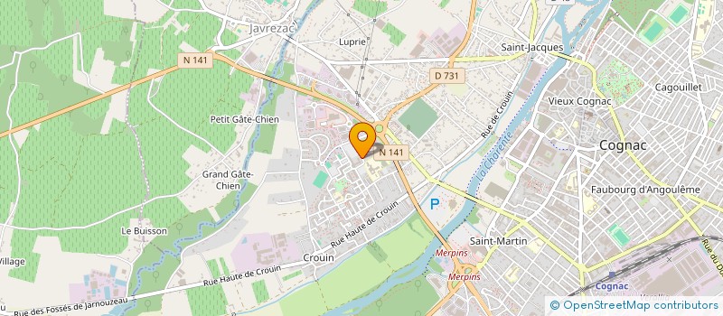 localisation de l'entreprise MADAME MAGELLA TRESSY JASOR à COGNAC