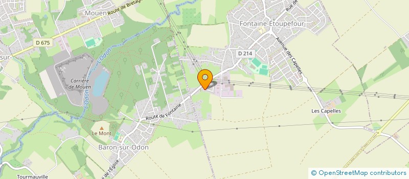 localisation de l'entreprise MADAME MAGGIE GOUPIL  FONTAINE-ETOUPEFOUR