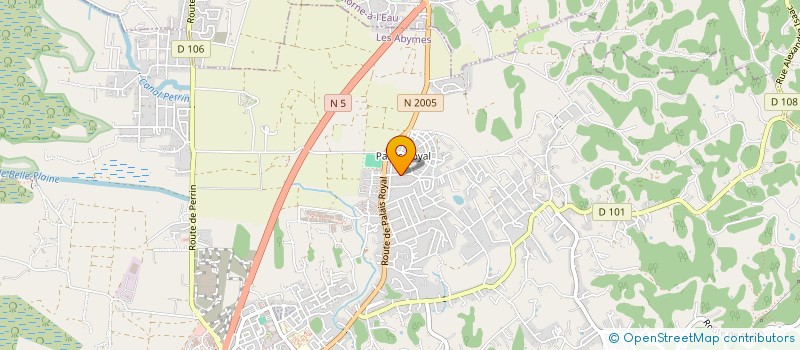 localisation de l'entreprise MADAME MAGGY GALET  LES ABYMES