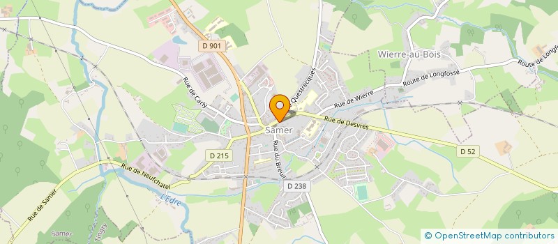 localisation de l'entreprise MADAME MAGGY PAQUES  SAMER