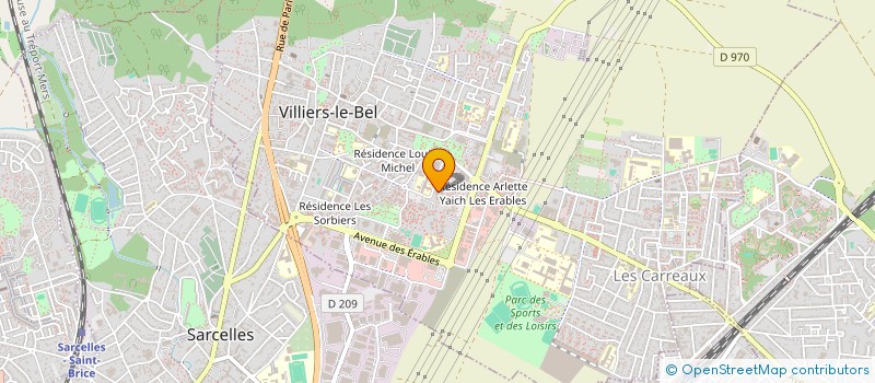 localisation de l'entreprise MADAME MAGOU DIARRA  VILLIERS-LE-BEL