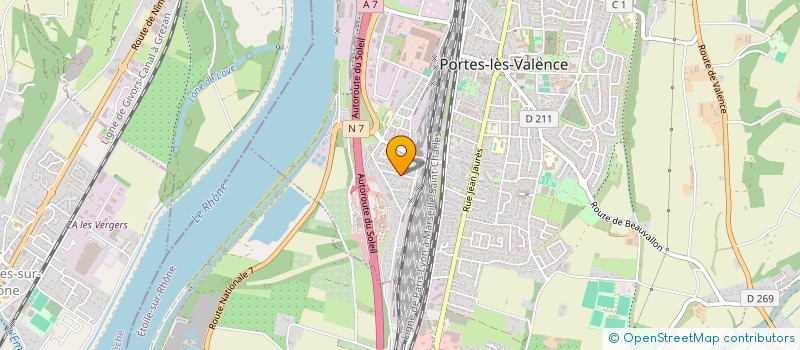 localisation de l'entreprise MADAME MAGUELONE LIABEUF  PORTES-LES-VALENCE