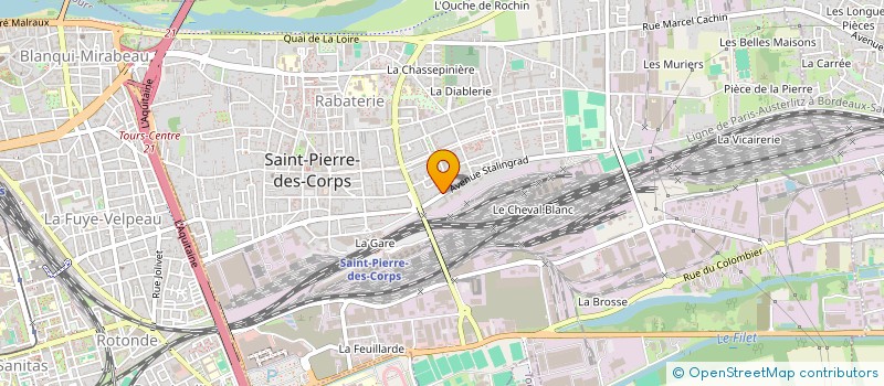 localisation de l'entreprise MADAME MAGUELONNE MARTIN  SAINT-PIERRE-DES-CORPS