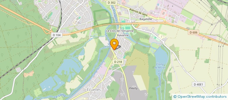 localisation de l'entreprise MADAME MAGUELONNE PEZET  MORET-LOING-ET-ORVANNE