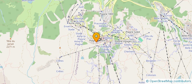 localisation de l'entreprise MADAME MAGUELONNE REBOUL  LA PLAGNE TARENTAISE