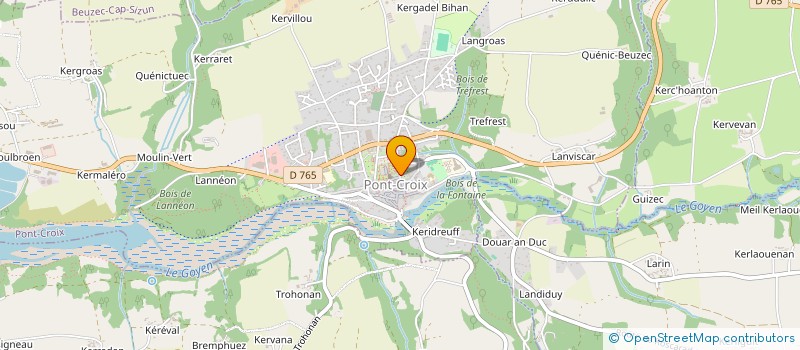 localisation de l'entreprise MADAME MAGUERITE PENNEC  PONT-CROIX