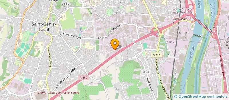 localisation de l'entreprise MADAME MAGUY BAYER  SAINT-GENIS-LAVAL