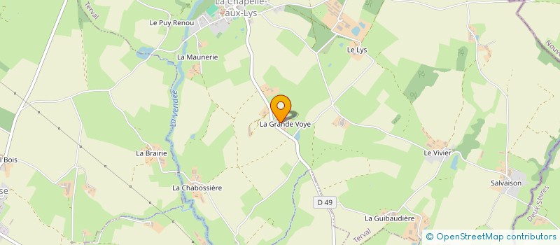 localisation de l'entreprise MADAME MAGUY BECHETOILLE  TERVAL