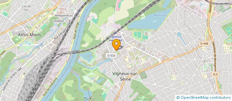 localisation de l'entreprise MADAME MAGUY DOLMEN  VIGNEUX-SUR-SEINE