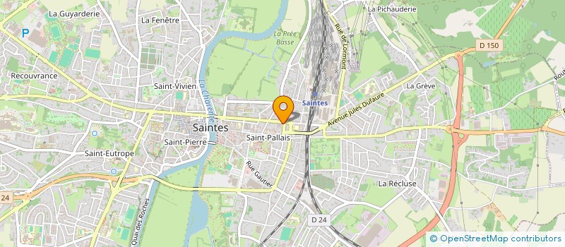 localisation de l'entreprise MADAME MAGUY GENIS  SAINTES