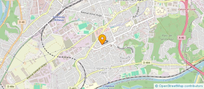 localisation de l'entreprise MADAME MAGUY MORJON  RILLIEUX-LA-PAPE